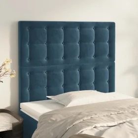 Kopfteile 2 Einheiten aus dunkelblauem Samt 80x5x78/88 cm von vidaXL, Kopf- und Fußteile - Ref: Foro24-3116800, Preis: 67,80 ...