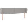 Cabecero de tela gris claro 163x23x78/88 cm de vidaXL, Cabeceros y pies de cama - Ref: Foro24-3116870, Precio: 68,72 €, Descu...