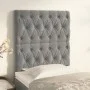 Headboards 2 units of light gray velvet 80x7x78/88 cm by vidaXL, Headboards and footboards - Ref: Foro24-3116698, Price: 70,9...