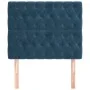 Headboards 2 units of dark blue velvet 90x7x78/88 cm by vidaXL, Headboards and footboards - Ref: Foro24-3116708, Price: 86,55...