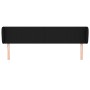 Cabecero de tela negro 183x23x78/88 cm de vidaXL, Cabeceros y pies de cama - Ref: Foro24-3116880, Precio: 81,81 €, Descuento: %