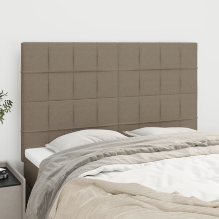 Cabeceros 4 unidades tela gris taupe 72x5x78/88 cm de vidaXL, Cabeceros y pies de cama - Ref: Foro24-3116334, Precio: 88,03 €...