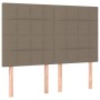Cabeceros 4 unidades tela gris taupe 72x5x78/88 cm de vidaXL, Cabeceros y pies de cama - Ref: Foro24-3116334, Precio: 88,03 €...