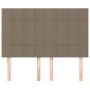 Cabeceros 4 unidades tela gris taupe 72x5x78/88 cm de vidaXL, Cabeceros y pies de cama - Ref: Foro24-3116334, Precio: 88,03 €...