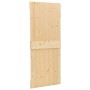 Puerta corredera con herrajes madera maciza de pino 80x210 cm en Puertas | Comprar online en Foru.es