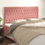 Cabeceros 4 unidades de terciopelo rosa 90x7x78/88 cm de vidaXL, Cabeceros y pies de cama - Ref: Foro24-3116733, Precio: 135,...