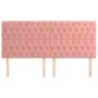 Cabeceros 4 unidades de terciopelo rosa 90x7x78/88 cm de vidaXL, Cabeceros y pies de cama - Ref: Foro24-3116733, Precio: 131,...