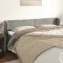 Cabecero de terciopelo gris claro 203x23x78/88 cm de vidaXL, Cabeceros y pies de cama - Ref: Foro24-3116930, Precio: 63,89 €,...