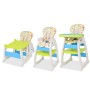 Trona convertible 3 en 1 con mesa azul y verde de vidaXL, Sillas y tronas para niños - Ref: Foro24-10142, Precio: 170,69 €, D...