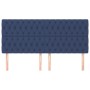 Cabeceros 4 unidades de tela azul 90x7x78/88 cm de vidaXL, Cabeceros y pies de cama - Ref: Foro24-3116688, Precio: 146,74 €, ...