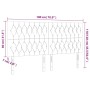 Cabeceros 4 unidades de tela azul 90x7x78/88 cm de vidaXL, Cabeceros y pies de cama - Ref: Foro24-3116688, Precio: 146,74 €, ...