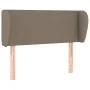 Taupe gray fabric headboard 93x23x78/88 cm by vidaXL, Headboards and footboards - Ref: Foro24-3116850, Price: 49,10 €, Discou...