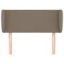 Taupe gray fabric headboard 93x23x78/88 cm by vidaXL, Headboards and footboards - Ref: Foro24-3116850, Price: 49,10 €, Discou...