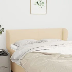 Kopfteil aus cremefarbenem Stoff, 147 x 23 x 78/88 cm von vidaXL, Kopf- und Fußteile - Ref: Foro24-3116867, Preis: 77,54 €, R...