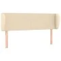 Cabecero de tela color crema 147x23x78/88 cm de vidaXL, Cabeceros y pies de cama - Ref: Foro24-3116867, Precio: 77,54 €, Desc...