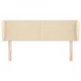 Cabecero de tela color crema 147x23x78/88 cm de vidaXL, Cabeceros y pies de cama - Ref: Foro24-3116867, Precio: 77,54 €, Desc...