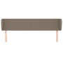 Cabecero de tela gris taupe 203x23x78/88 cm de vidaXL, Cabeceros y pies de cama - Ref: Foro24-3116890, Precio: 80,13 €, Descu...