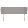 Cabecero de tela gris claro 147x23x78/88 cm de vidaXL, Cabeceros y pies de cama - Ref: Foro24-3116862, Precio: 75,55 €, Descu...