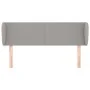Cabecero de tela gris claro 147x23x78/88 cm de vidaXL, Cabeceros y pies de cama - Ref: Foro24-3116862, Precio: 78,93 €, Descu...