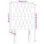 Cabeceros 2 unidades de terciopelo rosa 80x7x78/88 cm de vidaXL, Cabeceros y pies de cama - Ref: Foro24-3116703, Precio: 70,5...