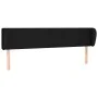 Cabecero de tela negro 163x23x78/88 cm de vidaXL, Cabeceros y pies de cama - Ref: Foro24-3116872, Precio: 70,86 €, Descuento: %