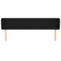 Cabecero de tela negro 163x23x78/88 cm de vidaXL, Cabeceros y pies de cama - Ref: Foro24-3116872, Precio: 72,76 €, Descuento: %