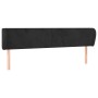 Cabecero de terciopelo negro 203x23x78/88 cm de vidaXL, Cabeceros y pies de cama - Ref: Foro24-3116932, Precio: 85,50 €, Desc...