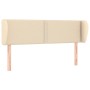 Cabecero de tela color crema 147x23x78/88 cm de vidaXL, Cabeceros y pies de cama - Ref: Foro24-3117007, Precio: 60,65 €, Desc...