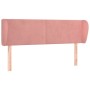 Cabecero de terciopelo rosa 147x23x78/88 cm de vidaXL, Cabeceros y pies de cama - Ref: Foro24-3116917, Precio: 71,86 €, Descu...
