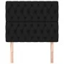 Headboards 2 units of black fabric 90x7x78/88 cm by vidaXL, Headboards and footboards - Ref: Foro24-3116652, Price: 66,76 €, ...