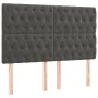 Headboards 4 units dark gray velvet 72x7x78/88 cm by vidaXL, Headboards and footboards - Ref: Foro24-3116717, Price: 129,51 €...