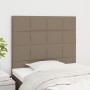 Cabeceros 2 unidades de tela gris taupe 100x5x78/88 cm de vidaXL, Cabeceros y pies de cama - Ref: Foro24-3116326, Precio: 60,...