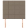 Cabeceros 2 unidades de tela gris taupe 100x5x78/88 cm de vidaXL, Cabeceros y pies de cama - Ref: Foro24-3116326, Precio: 60,...