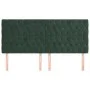 Cabeceros 4 unidades de terciopelo verde oscuro 100x7x78/88 cm de vidaXL, Cabeceros y pies de cama - Ref: Foro24-3116737, Pre...