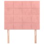 Cabeceros 2 unidades de terciopelo rosa 100x5x78/88 cm de vidaXL, Cabeceros y pies de cama - Ref: Foro24-3116379, Precio: 74,...