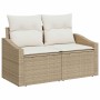 Conjunto de sofás de jardín 8 pcs Beige y ratán sintético en Sofás de exterior | Comprar online en Foru.es