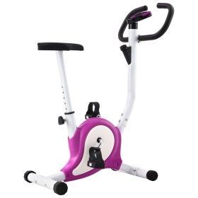 Bicicleta estática con resistencia de cinta morada de vidaXL, Bicicletas estáticas - Ref: Foro24-92011, Precio: 131,13 €, Des...