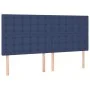 Kopfteile 4 Einheiten aus blauem Stoff 90x5x78/88 cm von vidaXL, Kopf- und Fußteile - Ref: Foro24-3116786, Preis: 119,68 €, R...