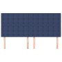 Cabeceros 4 unidades de tela azul 90x5x78/88 cm de vidaXL, Cabeceros y pies de cama - Ref: Foro24-3116786, Precio: 123,65 €, ...