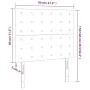 Headboards 2 units of light gray velvet 80x5x78/88 cm by vidaXL, Headboards and footboards - Ref: Foro24-3116796, Price: 67,9...
