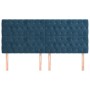 Cabeceros 4 unidades de terciopelo azul oscuro 90x7x78/88 cm de vidaXL, Cabeceros y pies de cama - Ref: Foro24-3116732, Preci...