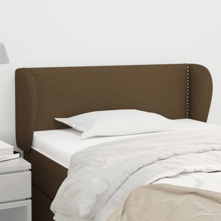 Cabecero de tela marrón oscuro 83x23x78/88 cm de vidaXL, Cabeceros y pies de cama - Ref: Foro24-3116981, Precio: 43,66 €, Des...
