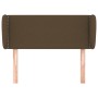 Cabecero de tela marrón oscuro 83x23x78/88 cm de vidaXL, Cabeceros y pies de cama - Ref: Foro24-3116981, Precio: 43,66 €, Des...
