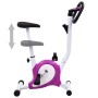 Bicicleta estática con resistencia de cinta morada de vidaXL, Bicicletas estáticas - Ref: Foro24-92011, Precio: 131,13 €, Des...