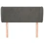 Cabecero de terciopelo gris oscuro 93x23x78/88 cm de vidaXL, Cabeceros y pies de cama - Ref: Foro24-3116901, Precio: 50,20 €,...