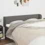 Cabecero de tela gris oscuro 163x23x78/88 cm de vidaXL, Cabeceros y pies de cama - Ref: Foro24-3116871, Precio: 79,19 €, Desc...