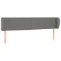 Cabecero de tela gris oscuro 163x23x78/88 cm de vidaXL, Cabeceros y pies de cama - Ref: Foro24-3116871, Precio: 79,19 €, Desc...