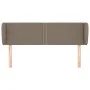 Taupe gray fabric headboard 147x23x78/88 cm by vidaXL, Headboards and footboards - Ref: Foro24-3117006, Price: 55,65 €, Disco...