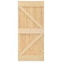 Puerta corredera con herrajes madera maciza de pino 90x210 cm en Puertas | Comprar online en Foru.es