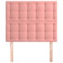 Cabeceros 2 unidades de terciopelo rosa 80x5x78/88 cm de vidaXL, Cabeceros y pies de cama - Ref: Foro24-3116801, Precio: 63,7...